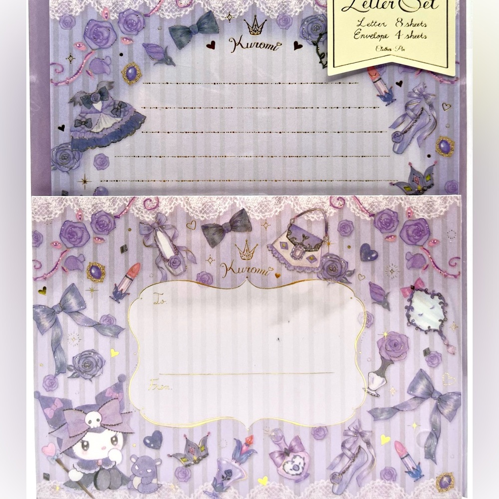 Kuromi x Miki Takei Letter Set